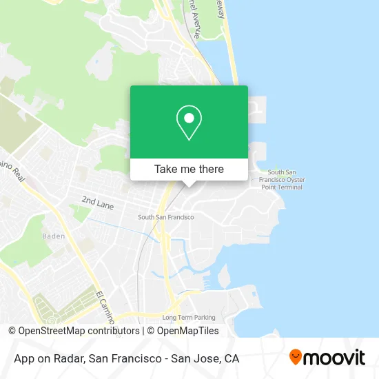 App on Radar map