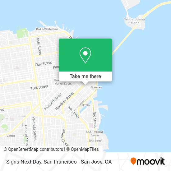 Signs Next Day map