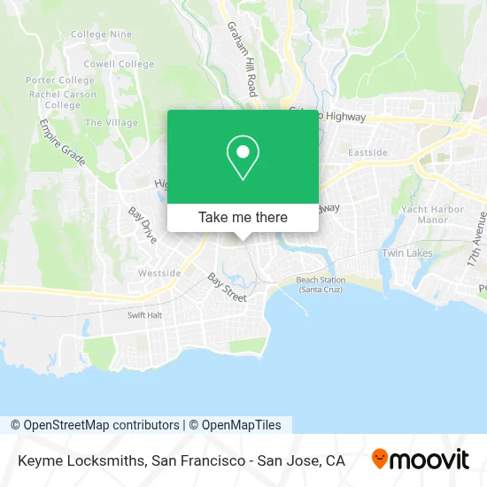 Keyme Locksmiths map