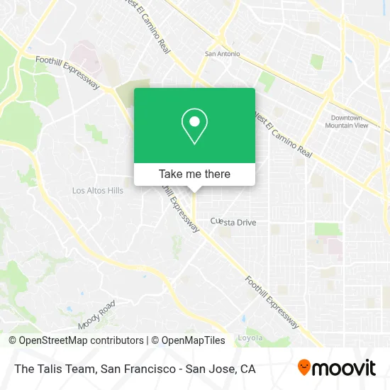 The Talis Team map