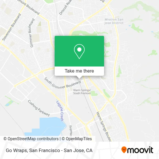 Go Wraps map
