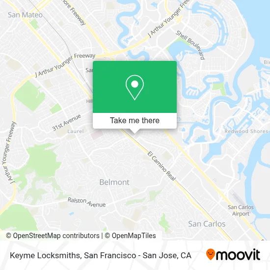 Keyme Locksmiths map