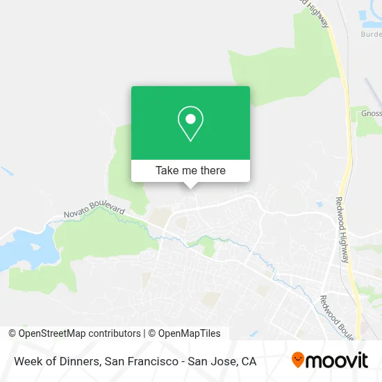 Week of Dinners map