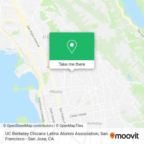 UC Berkeley Chicanx Latinx Alumni Association map