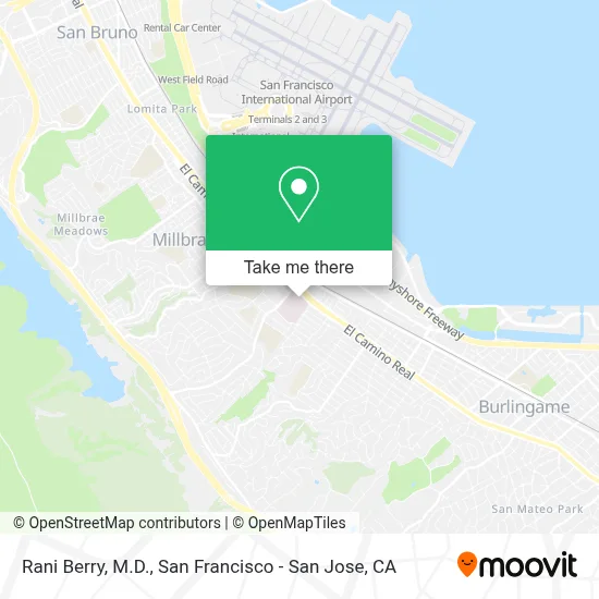 Rani Berry, M.D. map