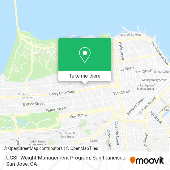 UCSF Weight Management Program map