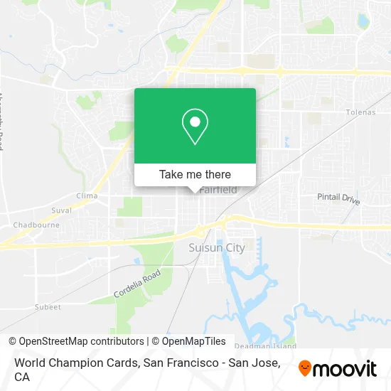 World Champion Cards map