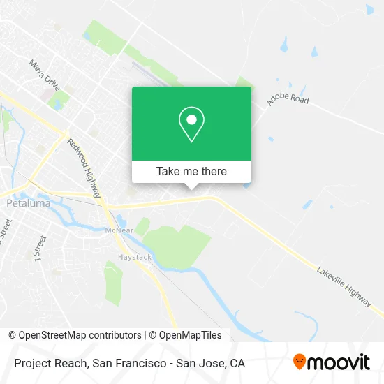 Project Reach map