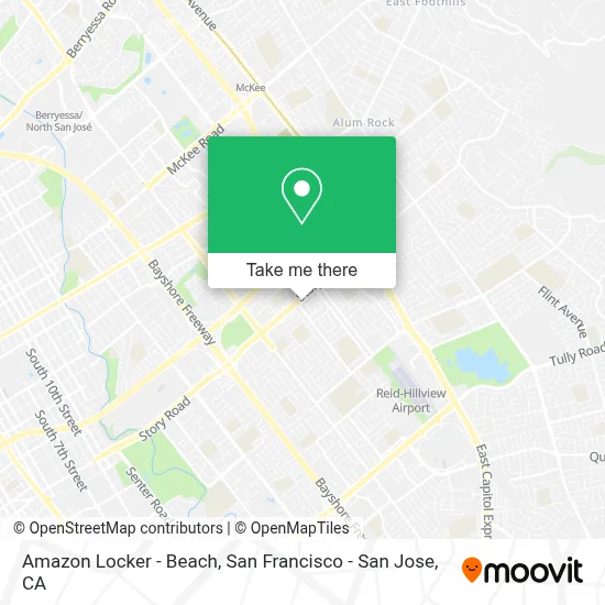 Amazon Locker - Beach map