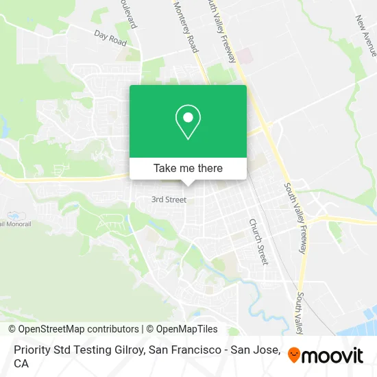 Priority Std Testing Gilroy map