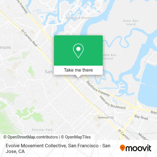 Evolve Movement Collective map
