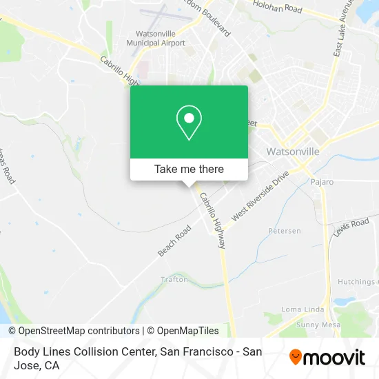 Body Lines Collision Center map