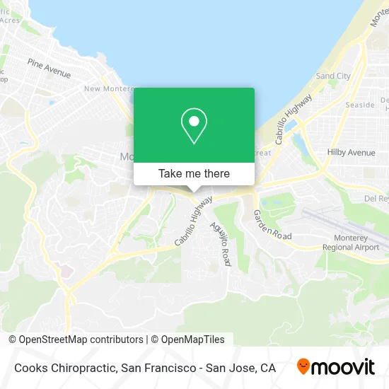 Cooks Chiropractic map