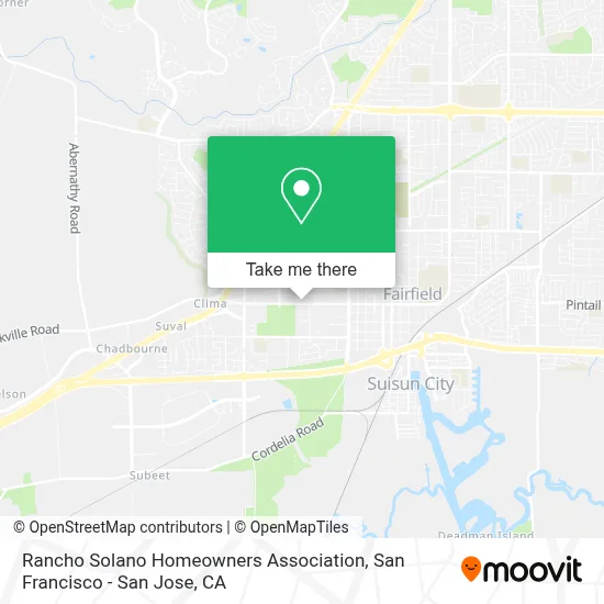 Rancho Solano Homeowners Association map