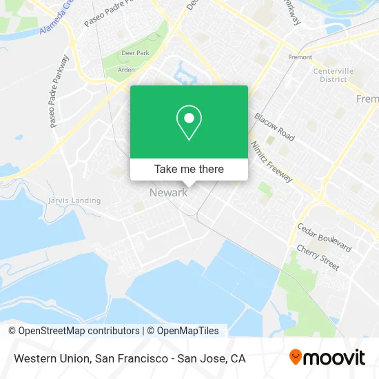 Western Union map