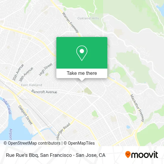 Rue Rue's Bbq map