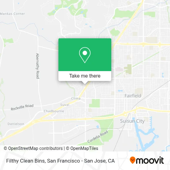 Filthy Clean Bins map