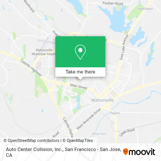 Auto Center Collision, Inc. map