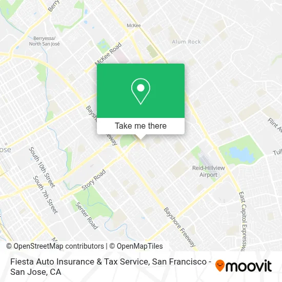 Fiesta Auto Insurance & Tax Service map
