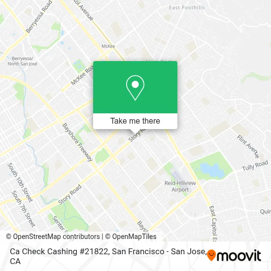 Ca Check Cashing #21822 map
