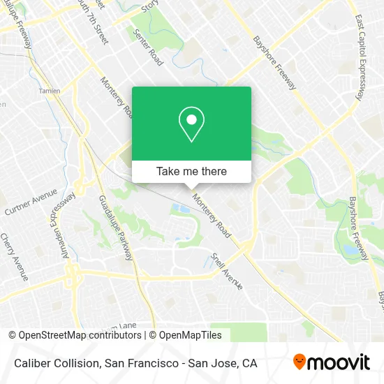 Caliber Collision map