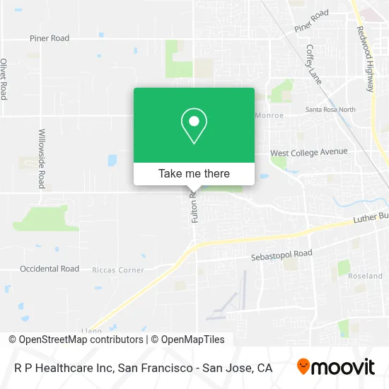 R P Healthcare Inc map