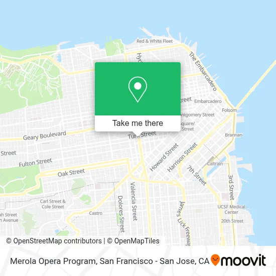 Merola Opera Program map