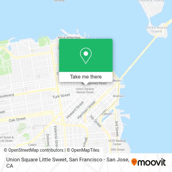 Union Square Little Sweet map
