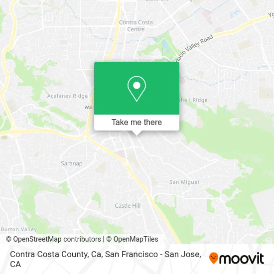 Contra Costa County, Ca map