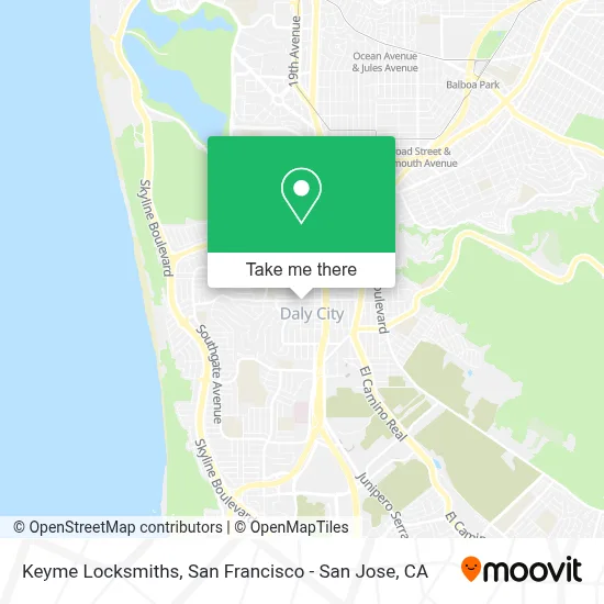 Keyme Locksmiths map