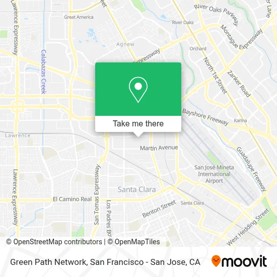 Green Path Network map