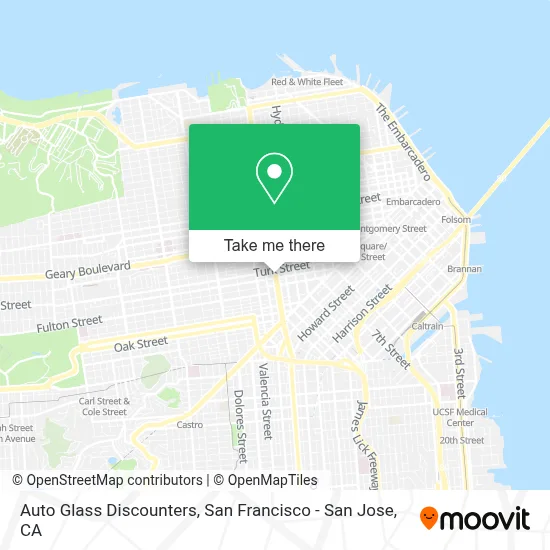 Auto Glass Discounters map