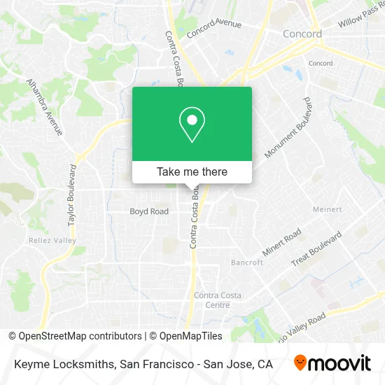 Keyme Locksmiths map