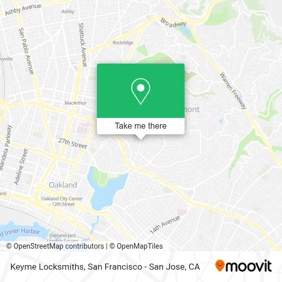 Keyme Locksmiths map