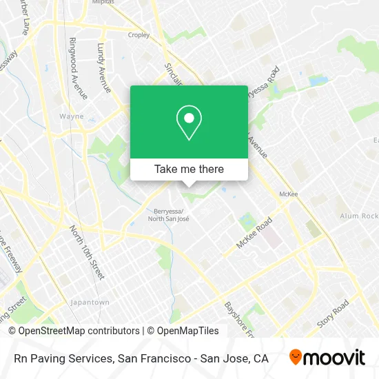 Rn Paving Services map