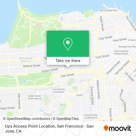 Ups Access Point Location map