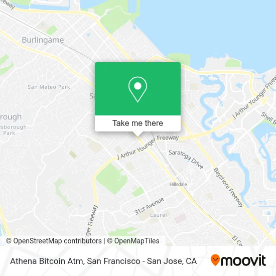 Athena Bitcoin Atm map