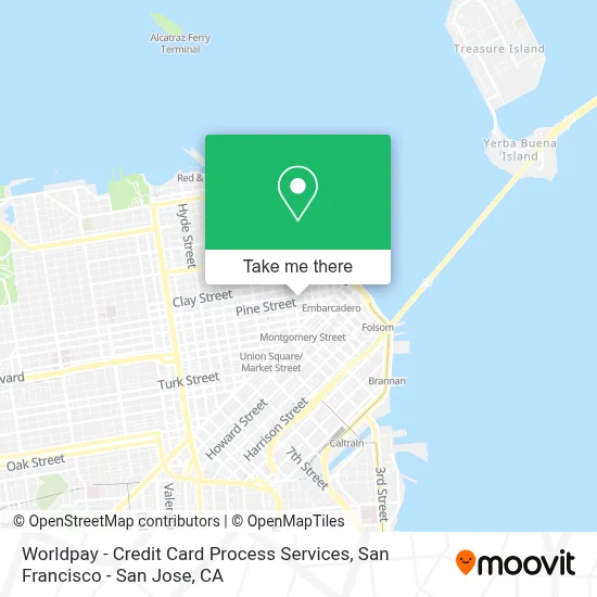 Worldpay - Credit Card Process Services map