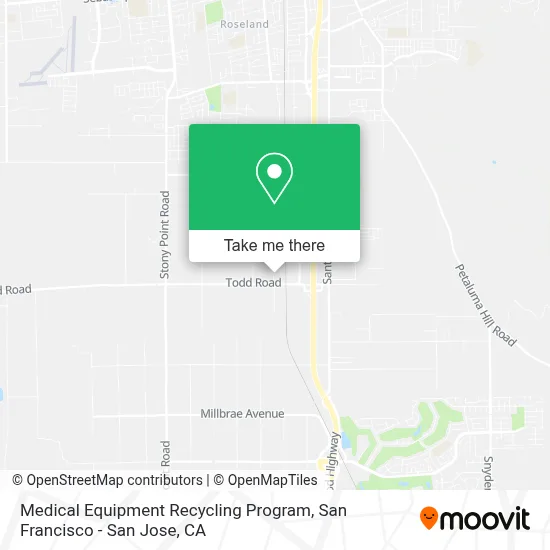 Medical Equipment Recycling Program map