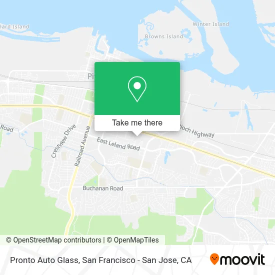 Pronto Auto Glass map