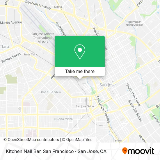 Kitchen Nail Bar map