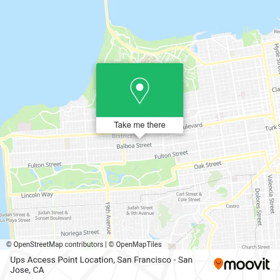 Ups Access Point Location map