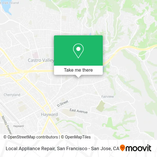 Local Appliance Repair map
