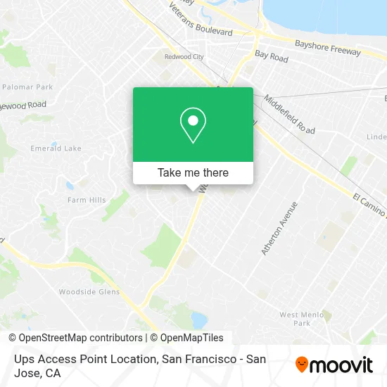 Ups Access Point Location map