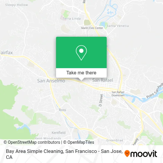 Bay Area Simple Cleaning map