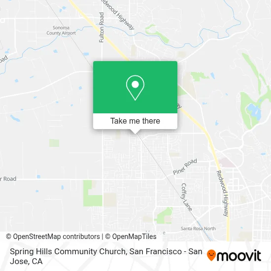 Spring Hills Community Church map