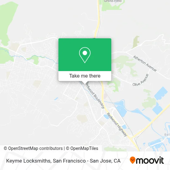 Keyme Locksmiths map