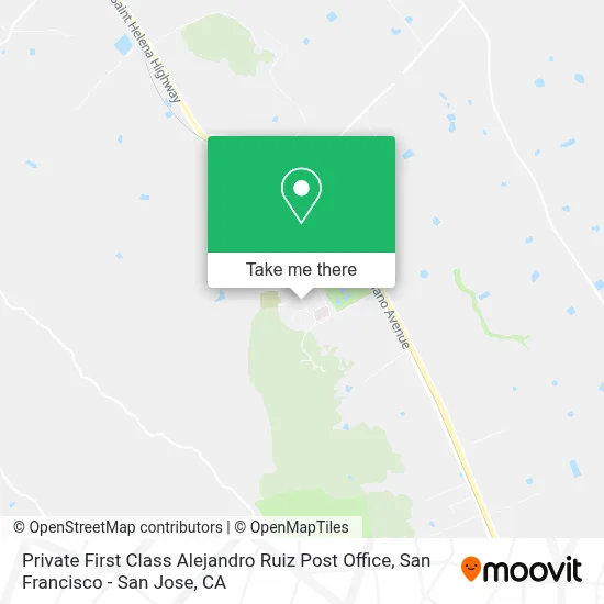 Private First Class Alejandro Ruiz Post Office map