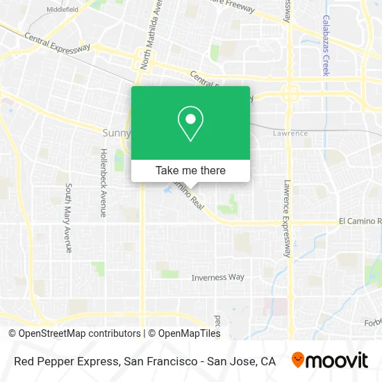 Red Pepper Express map