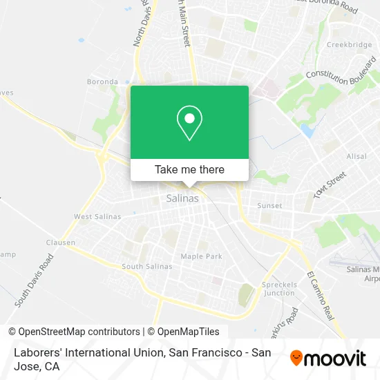 Laborers' International Union map